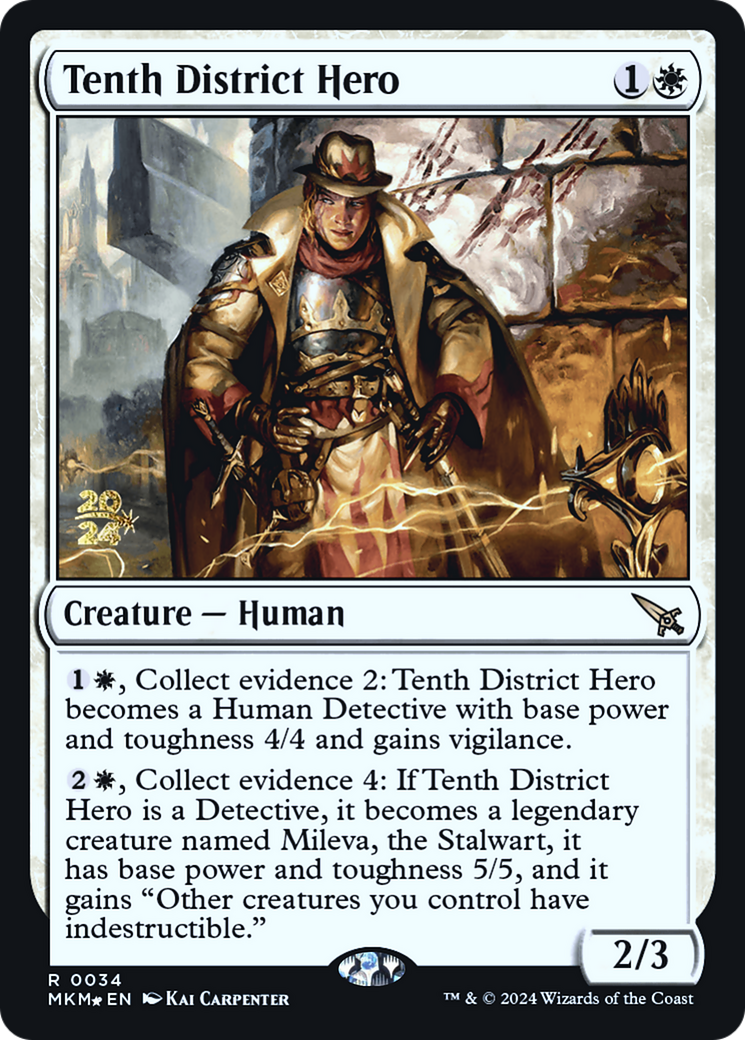 Tenth District Hero [Murders at Karlov Manor Prerelease Promos] | Yard's Games Ltd