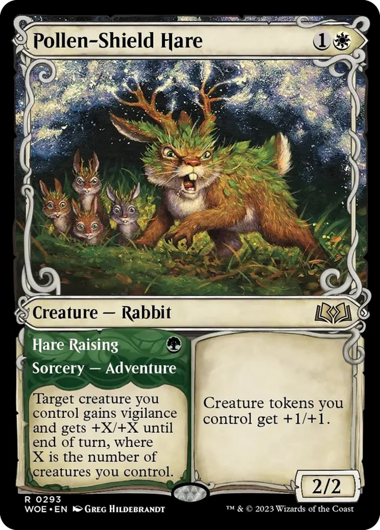 Pollen-Shield Hare // Hare Raising (Showcase) [Wilds of Eldraine] | Yard's Games Ltd