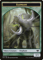 Elemental (008) // Elephant (012) Double-Sided Token [Modern Horizons Tokens] | Yard's Games Ltd