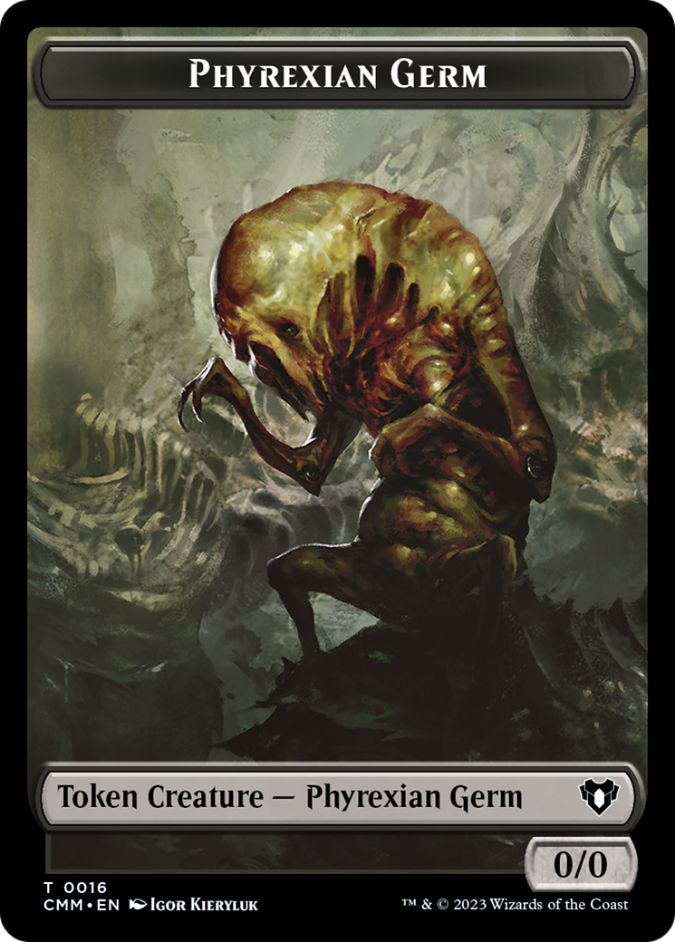 Eldrazi // Phyrexian Germ Double-Sided Token [Commander Masters Tokens] | Yard's Games Ltd