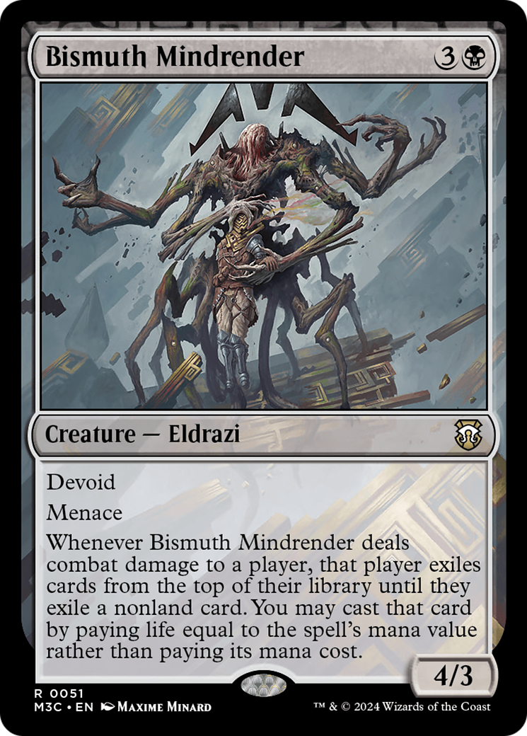 Bismuth Mindrender (Ripple Foil) [Modern Horizons 3 Commander] | Yard's Games Ltd