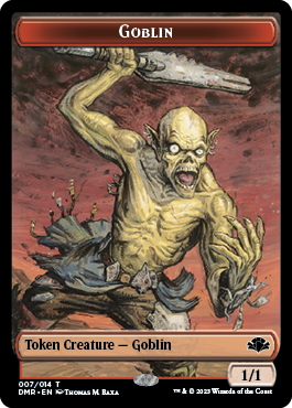 Goblin // Squirrel Double-Sided Token [Dominaria Remastered Tokens] | Yard's Games Ltd