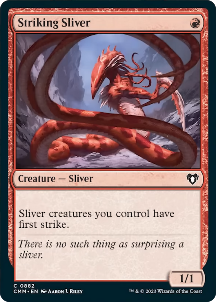 Striking Sliver [Commander Masters] | Yard's Games Ltd