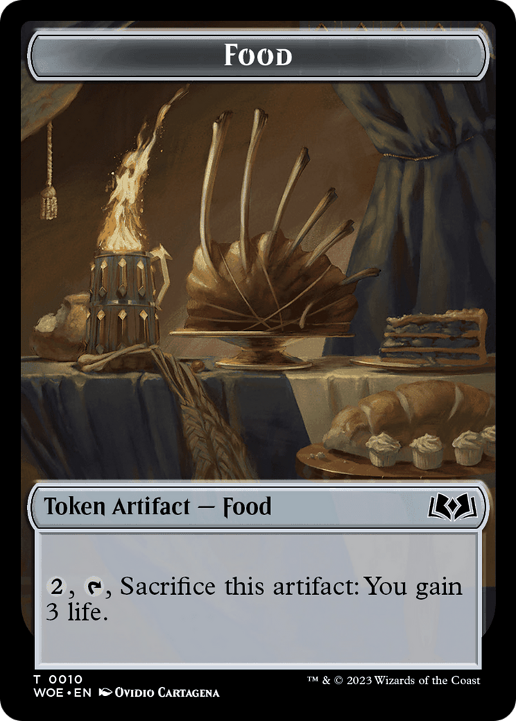 Faerie // Food (0010) Double-Sided Token [Wilds of Eldraine Tokens] | Yard's Games Ltd