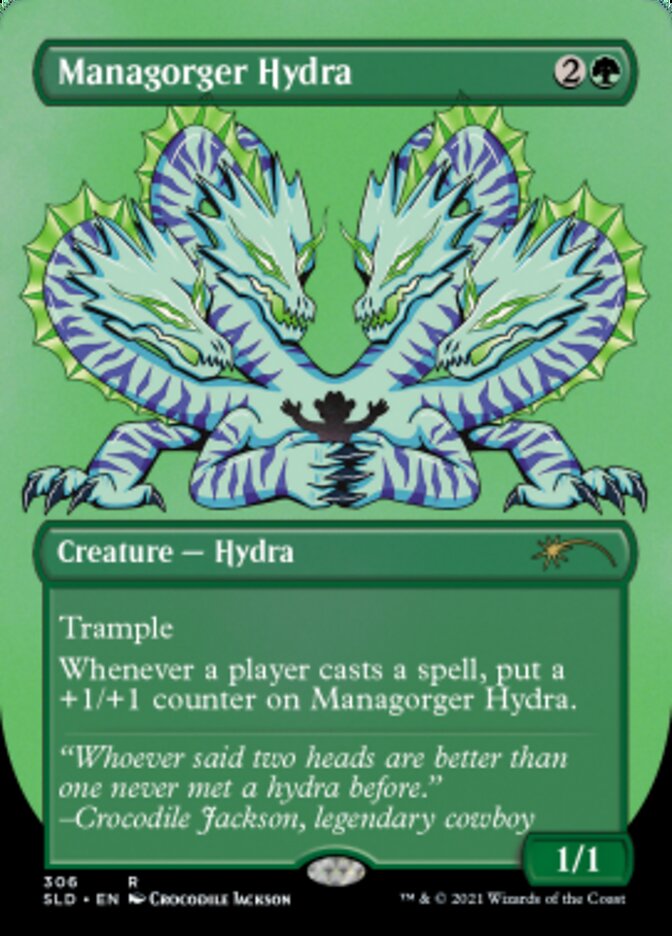 Managorger Hydra (Borderless) (Foil Etched) [Secret Lair Drop Series] | Yard's Games Ltd