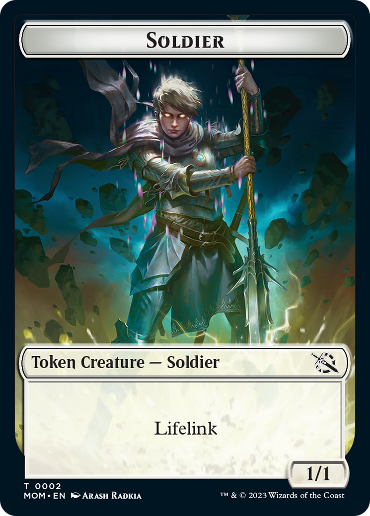 Soldier Token [March of the Machine Tokens] | Yard's Games Ltd