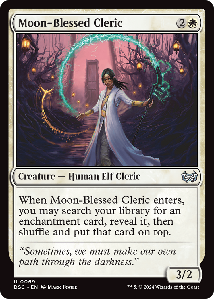 Moon-Blessed Cleric [Duskmourn: House of Horror Commander] | Yard's Games Ltd