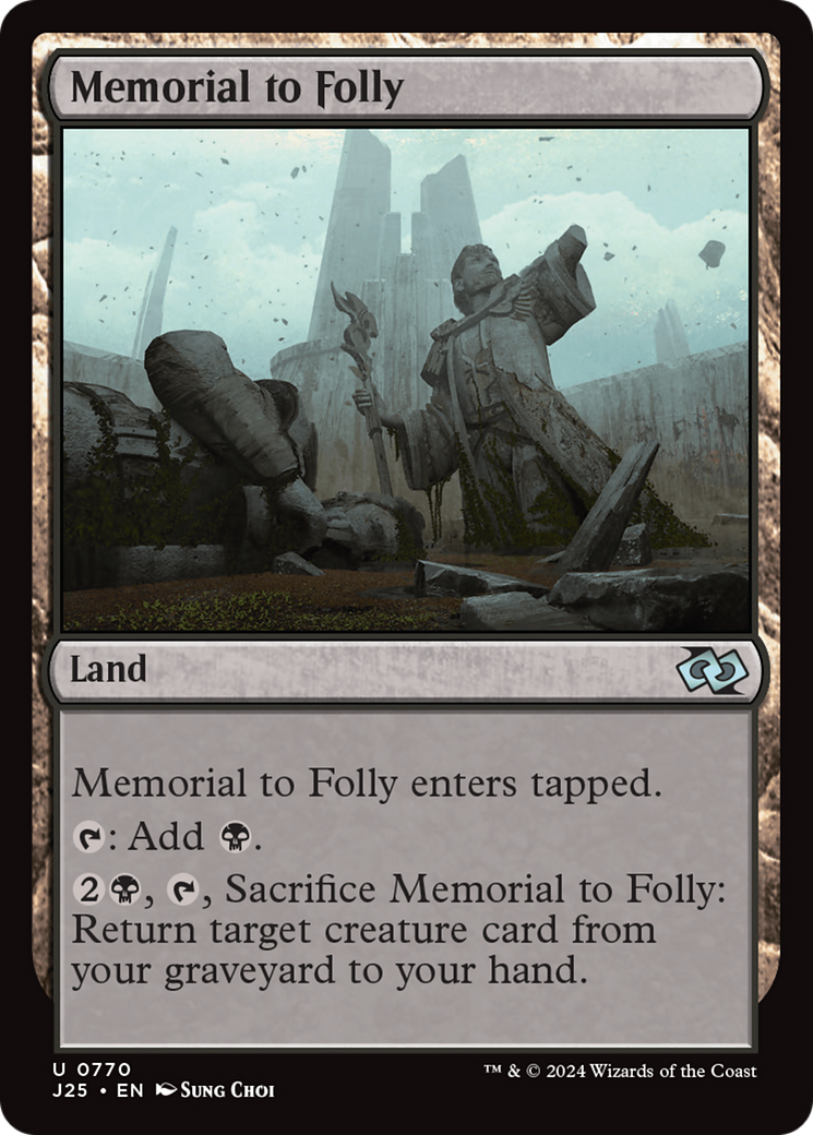 Memorial to Folly [Foundations Jumpstart] | Yard's Games Ltd