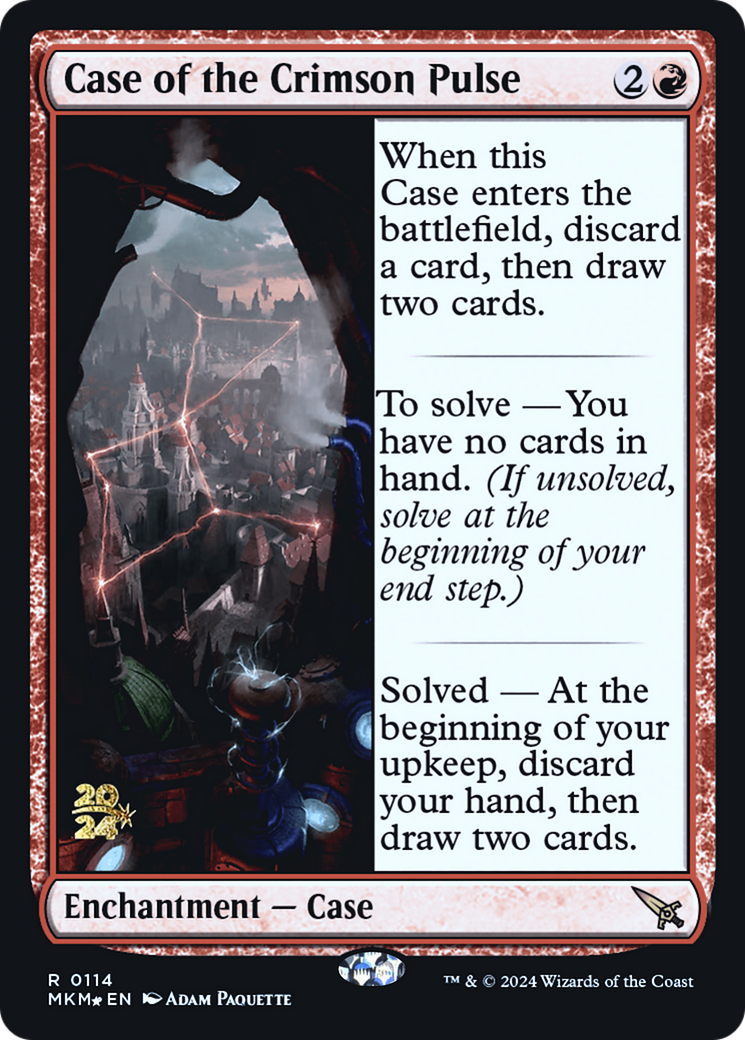 Case of the Crimson Pulse [Murders at Karlov Manor Prerelease Promos] | Yard's Games Ltd