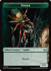 Treefolk // Spider Double-Sided Token [Duskmourn: House of Horror Commander Tokens] | Yard's Games Ltd