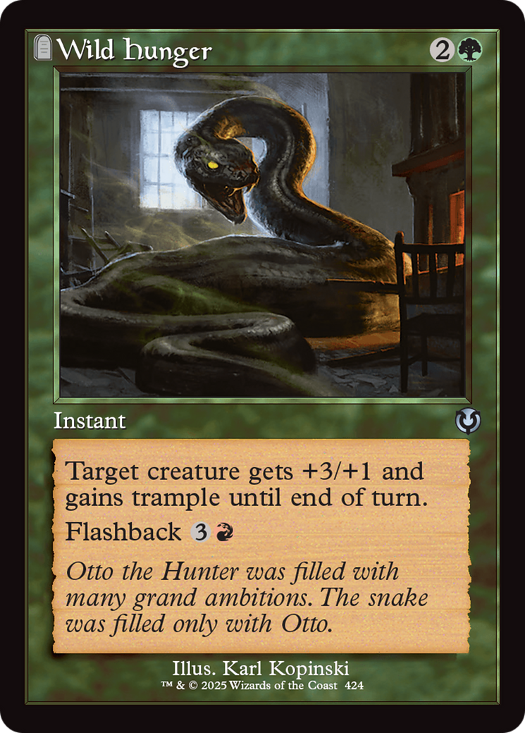 Wild Hunger (Retro Frame) [Innistrad Remastered] | Yard's Games Ltd