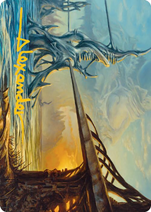 Razortide Bridge Art Card (Gold-Stamped Signature) [Modern Horizons 2 Art Series] | Yard's Games Ltd