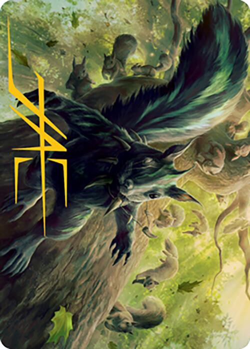 Chatterfang, Squirrel General Art Card (68) (Gold-Stamped Signature) [Modern Horizons 2 Art Series] | Yard's Games Ltd