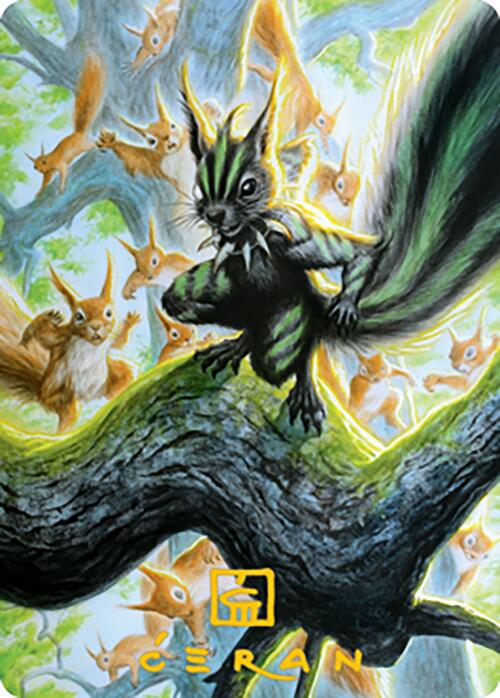 Chatterfang, Squirrel General Art Card (67) (Gold-Stamped Signature) [Modern Horizons 2 Art Series] | Yard's Games Ltd