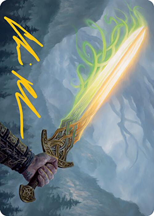 Sword of Hearth and Home Art Card (Gold-Stamped Signature) [Modern Horizons 2 Art Series] | Yard's Games Ltd