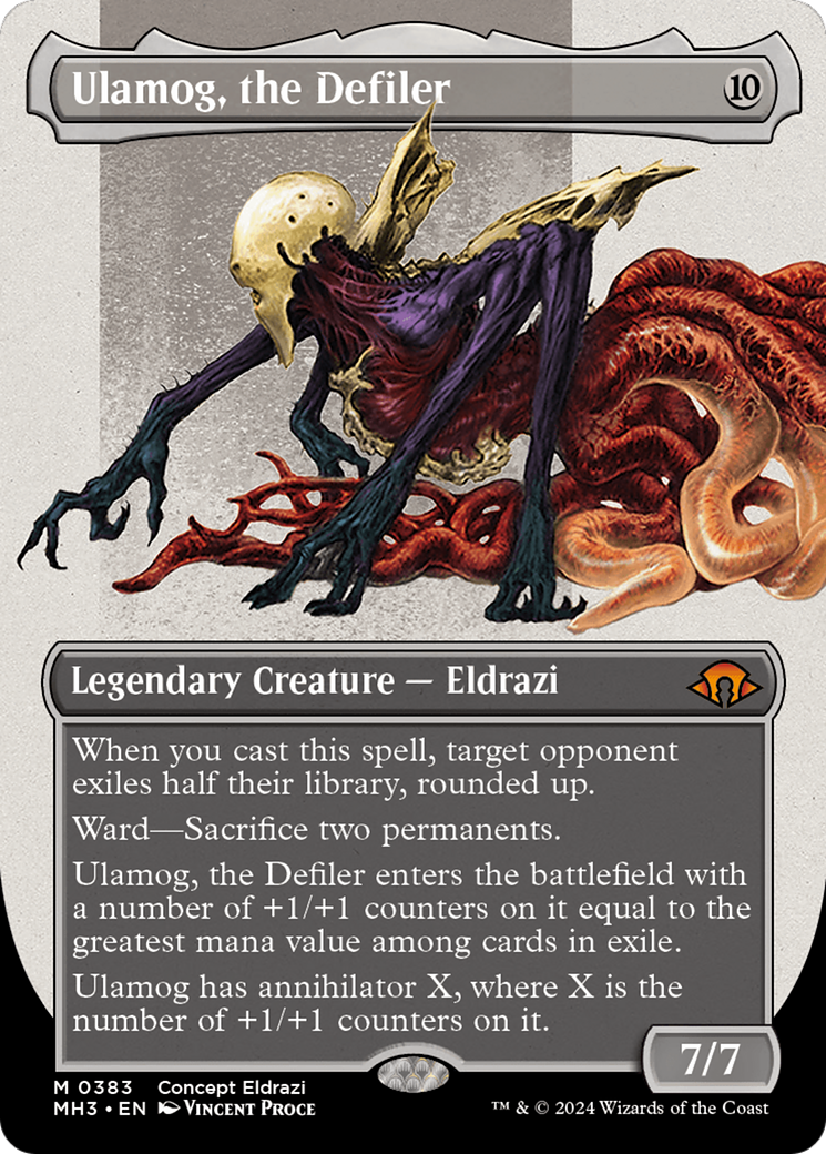 Ulamog, the Defiler (Borderless) (Serialized) [Modern Horizons 3] | Yard's Games Ltd