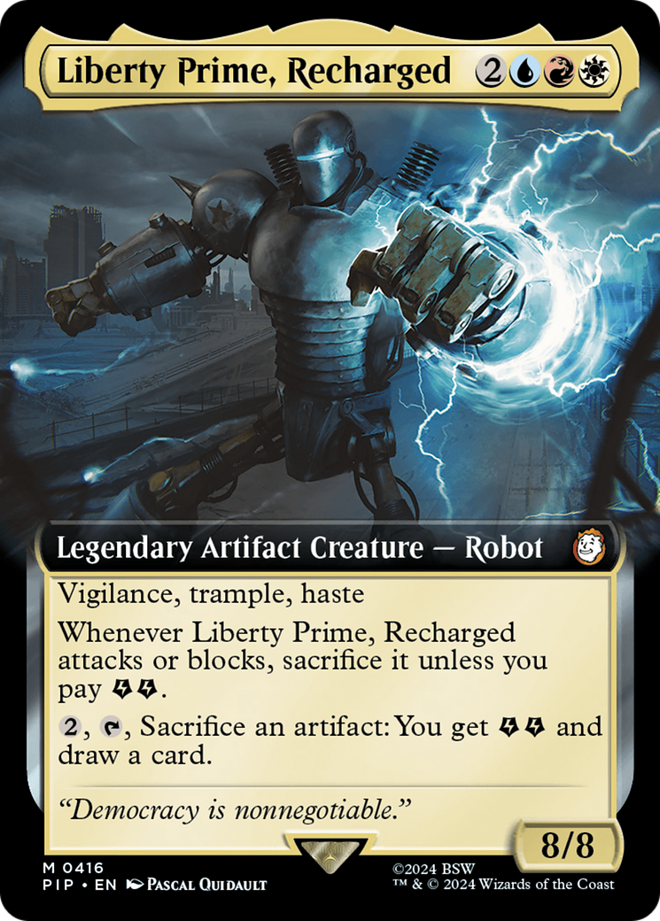 Liberty Prime, Recharged (Extended Art) [Fallout] | Yard's Games Ltd