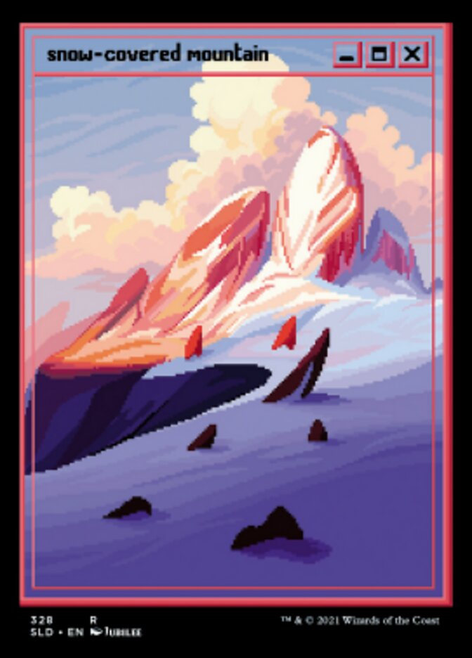 Snow-Covered Mountain (328) [Secret Lair Drop Series] | Yard's Games Ltd