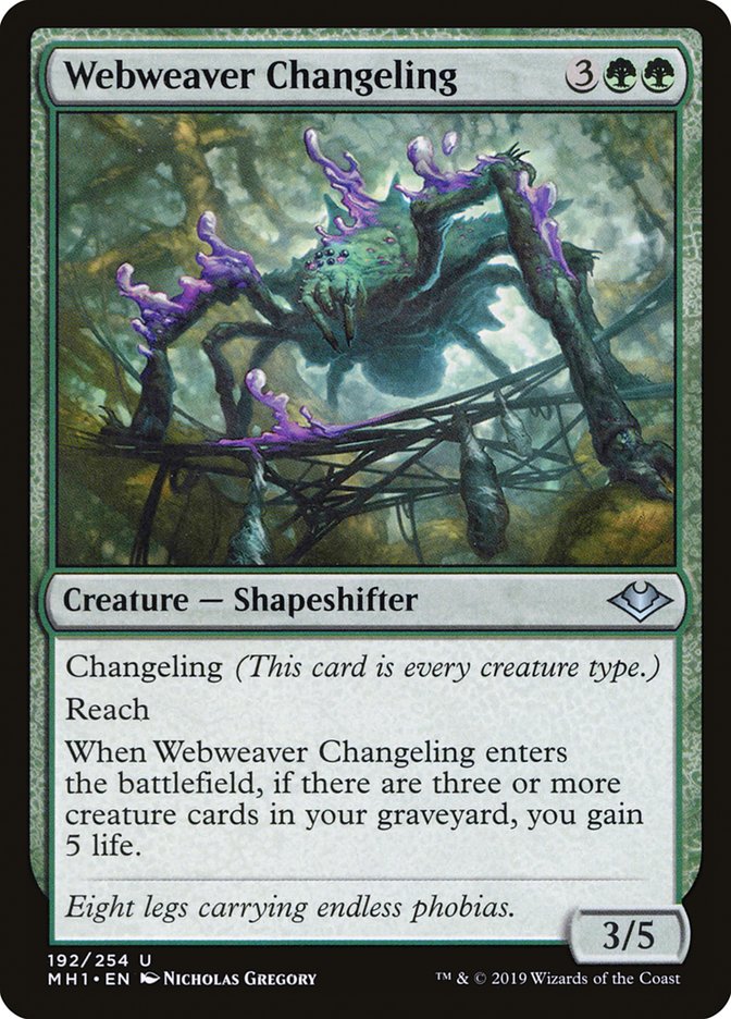 Webweaver Changeling [Modern Horizons] | Yard's Games Ltd