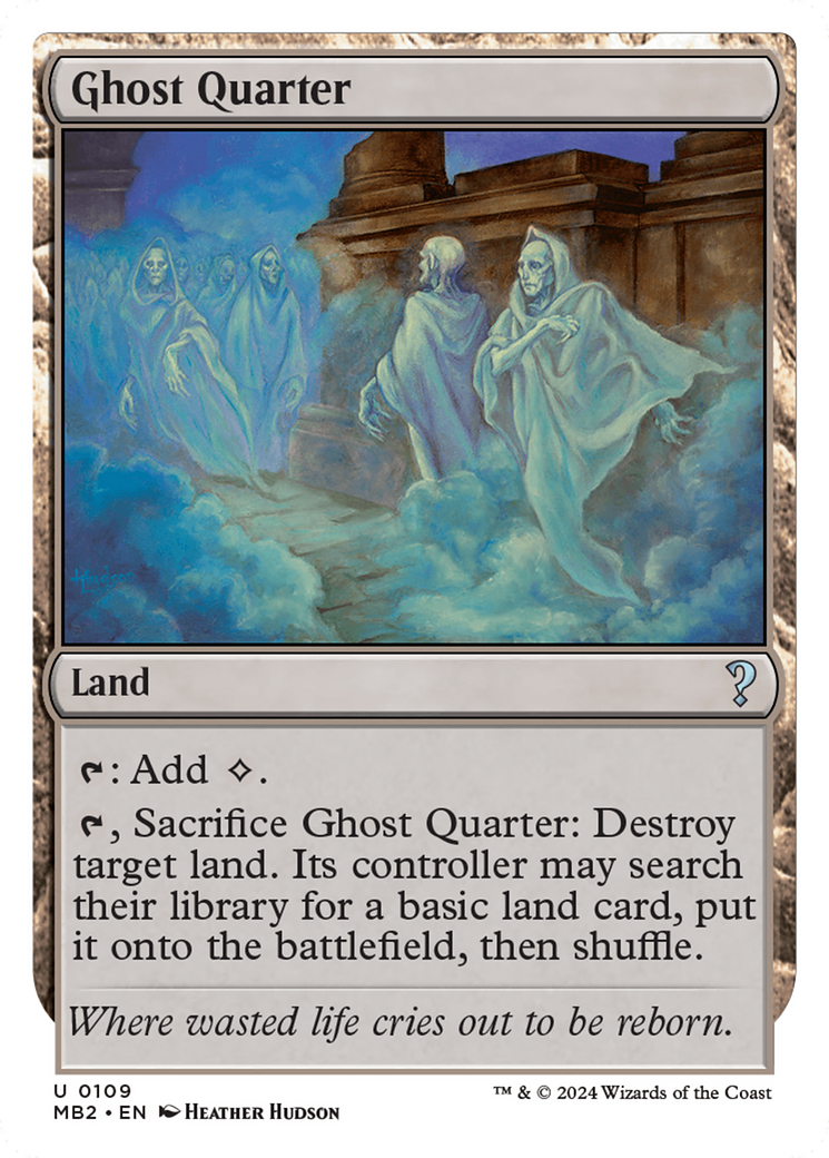 Ghost Quarter (White Border) [Mystery Booster 2] | Yard's Games Ltd