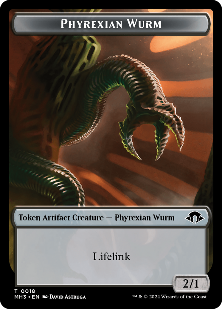 Phyrexian Wurm Token (0018) [Modern Horizons 3 Tokens] | Yard's Games Ltd