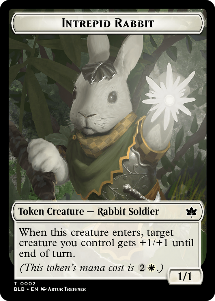 Intrepid Rabbit Token [Bloomburrow Tokens] | Yard's Games Ltd