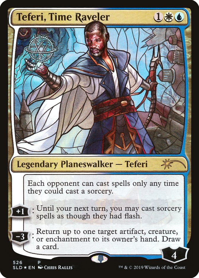 Teferi, Time Raveler (Stained Glass) [Secret Lair Drop Promos] | Yard's Games Ltd