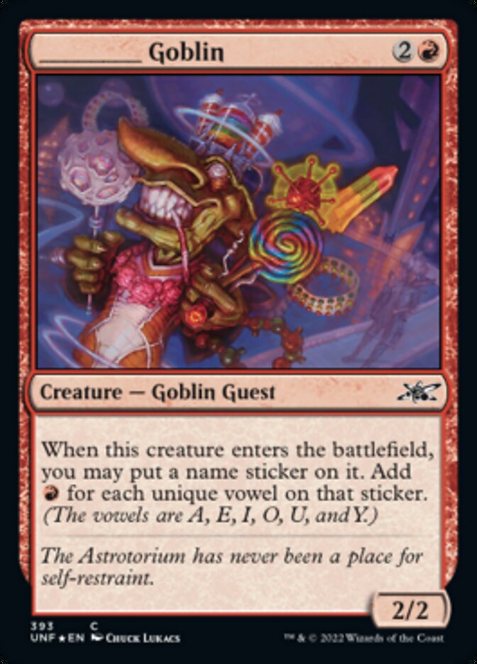 _____ Goblin (Galaxy Foil) [Unfinity] | Yard's Games Ltd