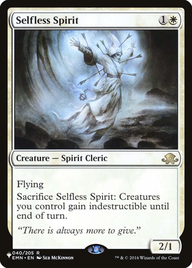 Selfless Spirit [The List] | Yard's Games Ltd