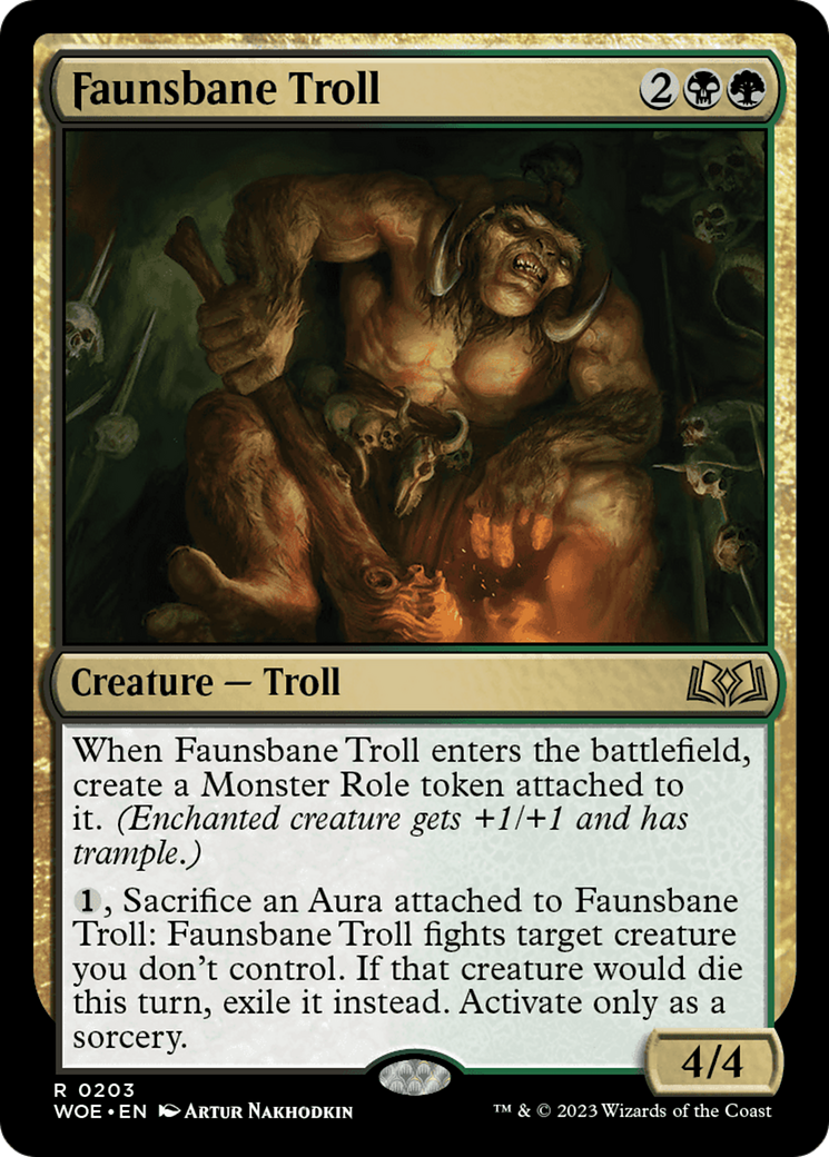 Faunsbane Troll [Wilds of Eldraine] | Yard's Games Ltd