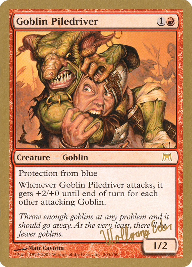 Goblin Piledriver (Wolfgang Eder) [World Championship Decks 2003] | Yard's Games Ltd