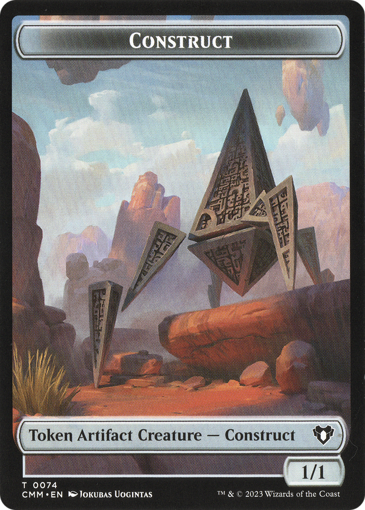 Thopter // Construct (0074) Double-Sided Token [Commander Masters Tokens] | Yard's Games Ltd