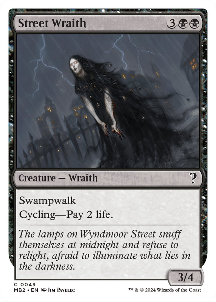 Street Wraith (White Border) [Mystery Booster 2] | Yard's Games Ltd