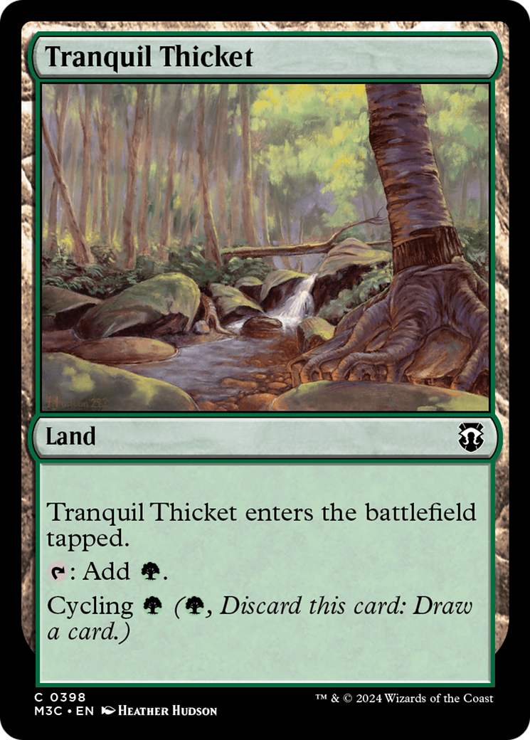 Tranquil Thicket (Ripple Foil) [Modern Horizons 3 Commander] | Yard's Games Ltd