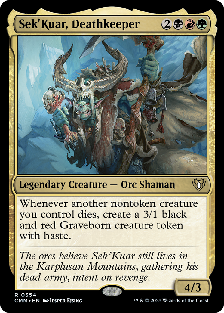 Sek'Kuar, Deathkeeper [Commander Masters] | Yard's Games Ltd