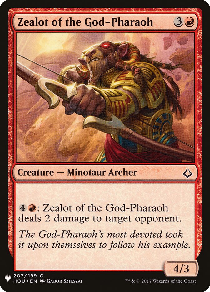 Zealot of the God-Pharaoh [Mystery Booster] | Yard's Games Ltd