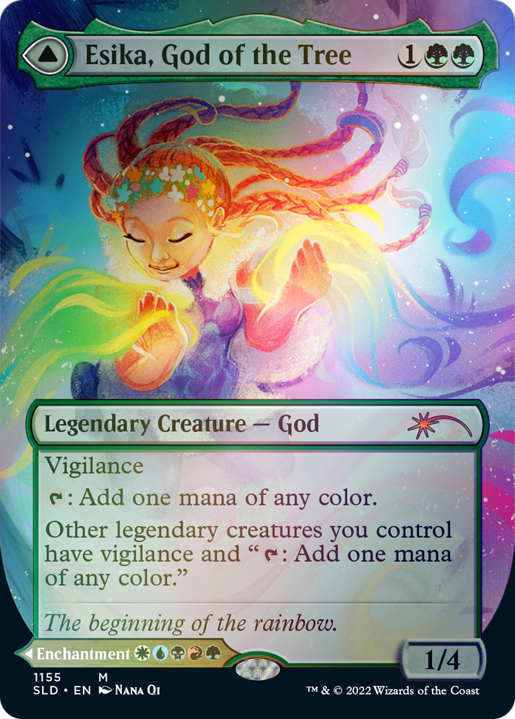 Esika, God of the Tree // The Prismatic Bridge (Borderless) [Secret Lair: From Cute to Brute] | Yard's Games Ltd