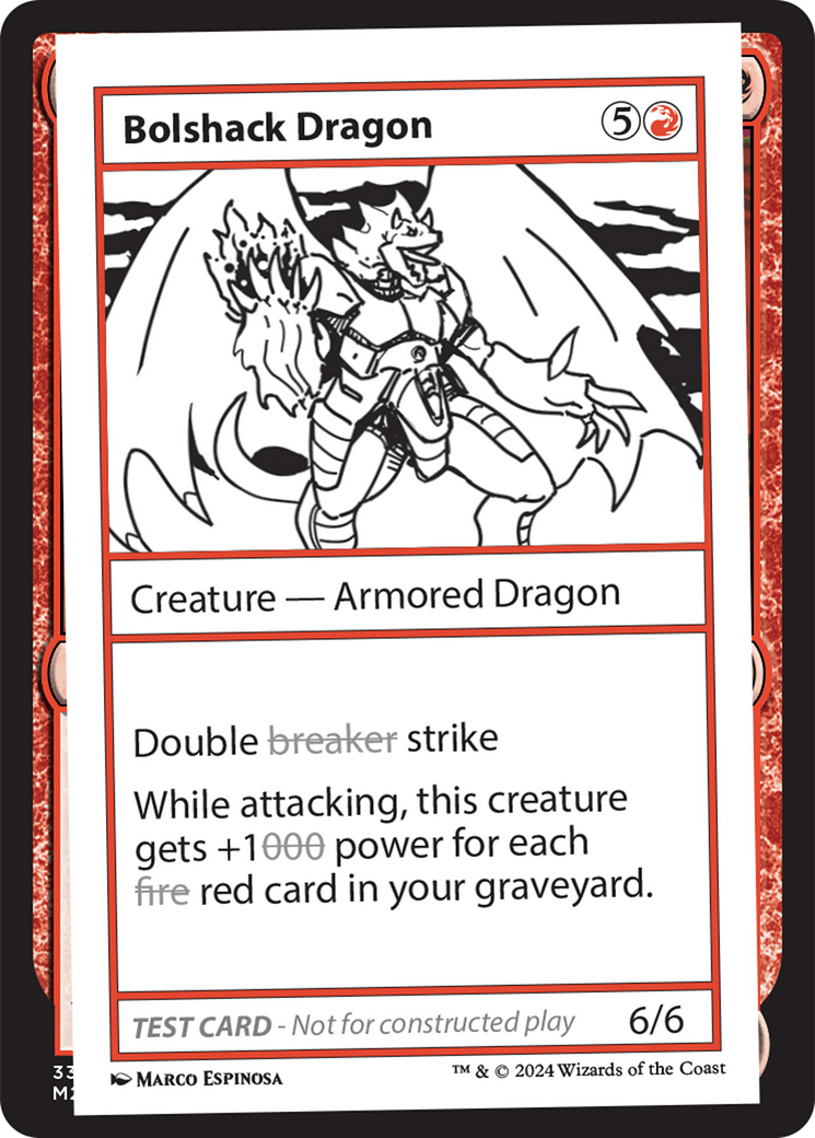 Bolshack Dragon [Mystery Booster 2 Playtest Cards] | Yard's Games Ltd