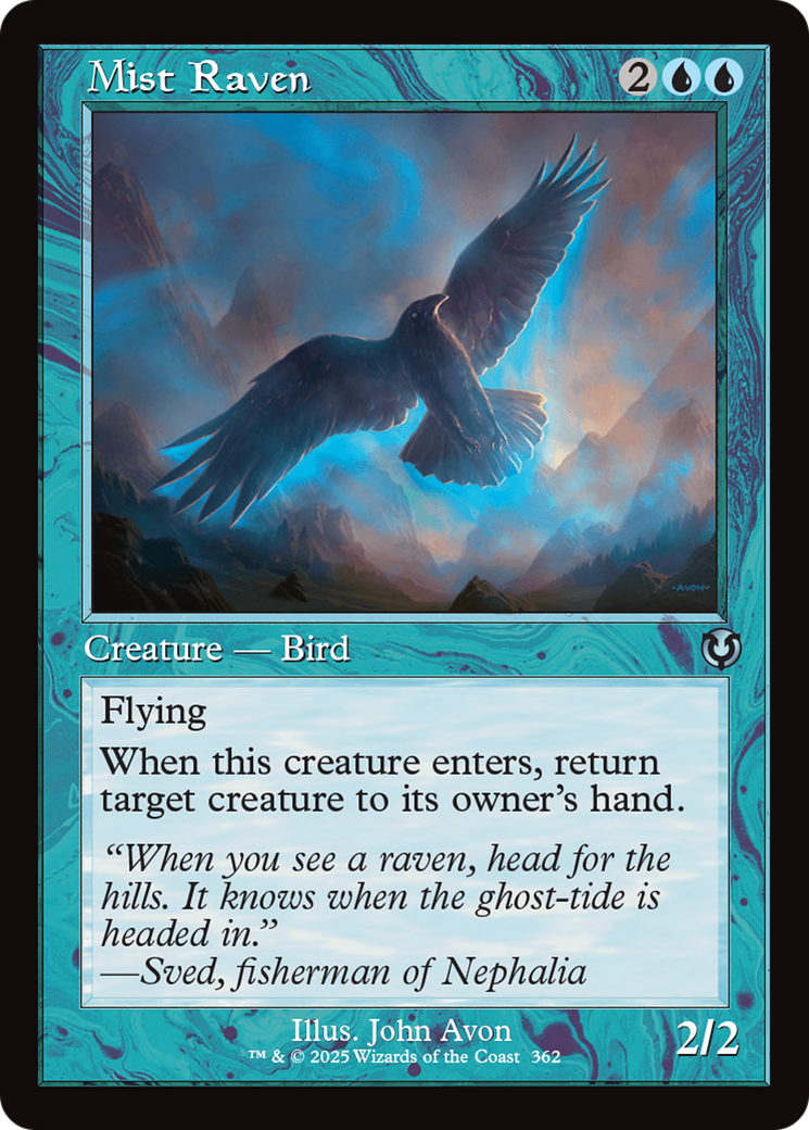 Mist Raven (Retro Frame) [Innistrad Remastered] | Yard's Games Ltd