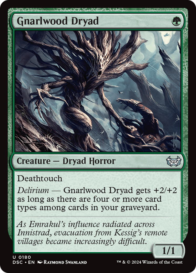 Gnarlwood Dryad [Duskmourn: House of Horror Commander] | Yard's Games Ltd