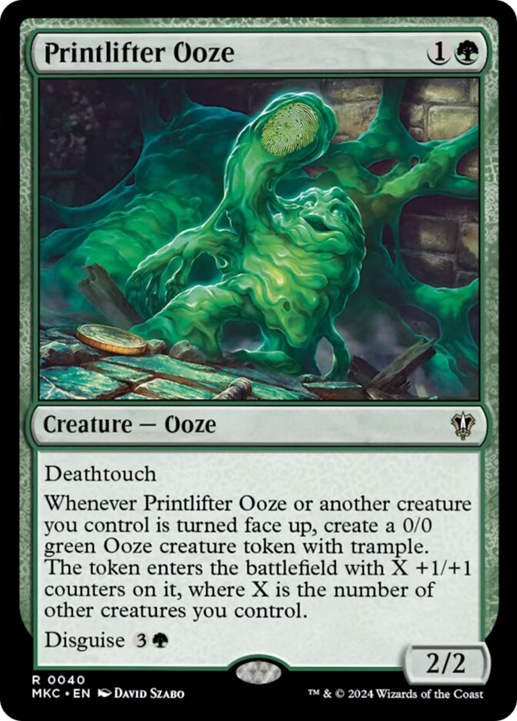 Printlifter Ooze [Murders at Karlov Manor Commander] | Yard's Games Ltd