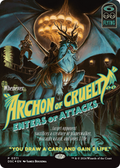 Archon of Cruelty (Showcase) [Duskmourn: House of Horror Commander] | Yard's Games Ltd