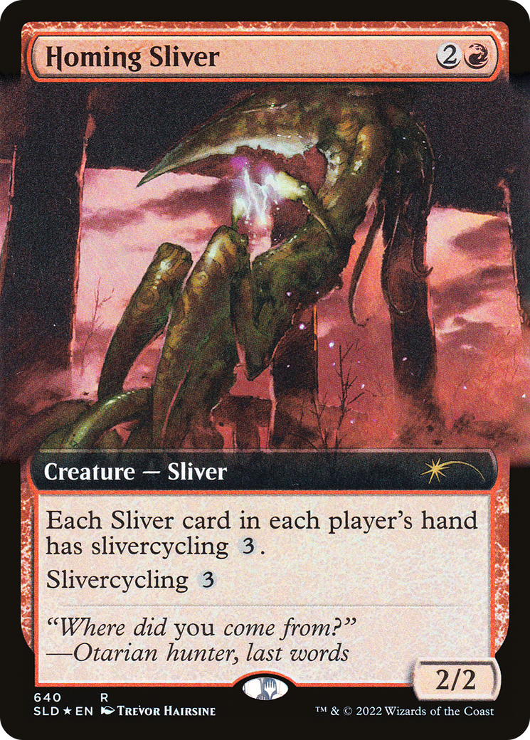 Homing Sliver (Extended Art) [Secret Lair Drop Promos] | Yard's Games Ltd