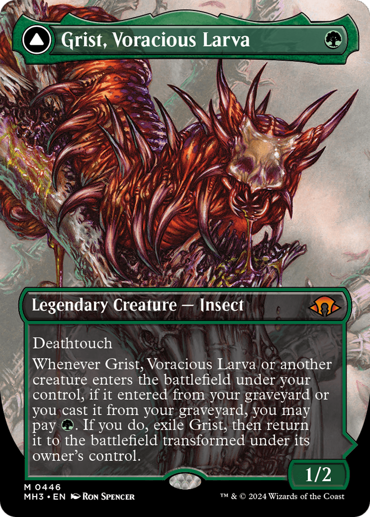 Grist, Voracious Larva // Grist, the Plague Swarm (Borderless) [Modern Horizons 3] | Yard's Games Ltd