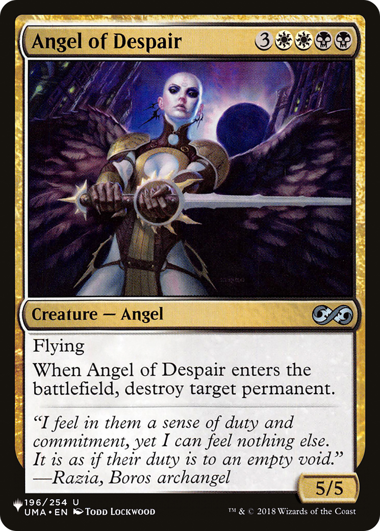 Angel of Despair [The List] | Yard's Games Ltd