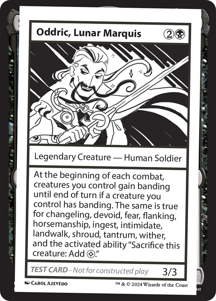 Oddric, Lunar Marquis [Mystery Booster 2 Playtest Cards] | Yard's Games Ltd