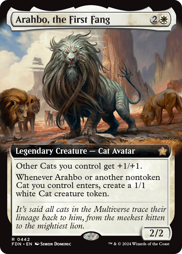 Arahbo, the First Fang (Extended Art) [Foundations] | Yard's Games Ltd