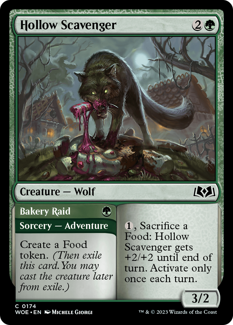 Hollow Scavenger // Bakery Raid [Wilds of Eldraine] | Yard's Games Ltd