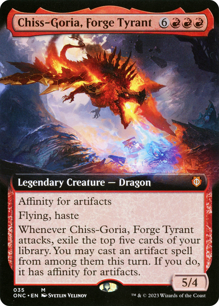 Chiss-Goria, Forge Tyrant (Extended Art) [Phyrexia: All Will Be One Commander] | Yard's Games Ltd