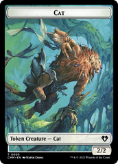 Treasure // Cat (0005) Double-Sided Token [Commander Masters Tokens] | Yard's Games Ltd